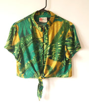 Vintage Aloha Tie Crop Tops